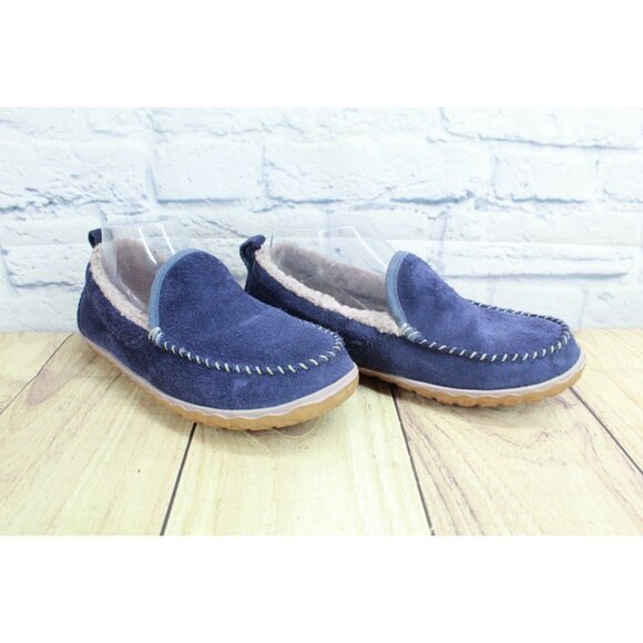 LL Bean Mountain Slippers Moccasin Raw Indigo Size 7 M - Picture 3 of 9
